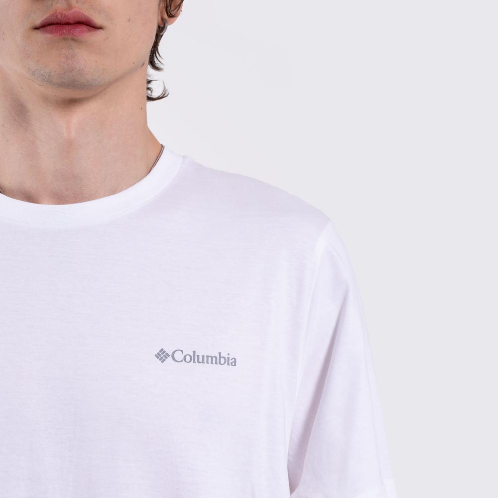 Koszulka męska Columbia CSC Basic 2154991100 - biała