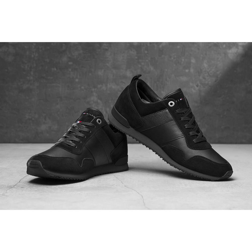 TOMMY HILFIGER ICONIC LEATHER SUEDE > FM0FM00924 990