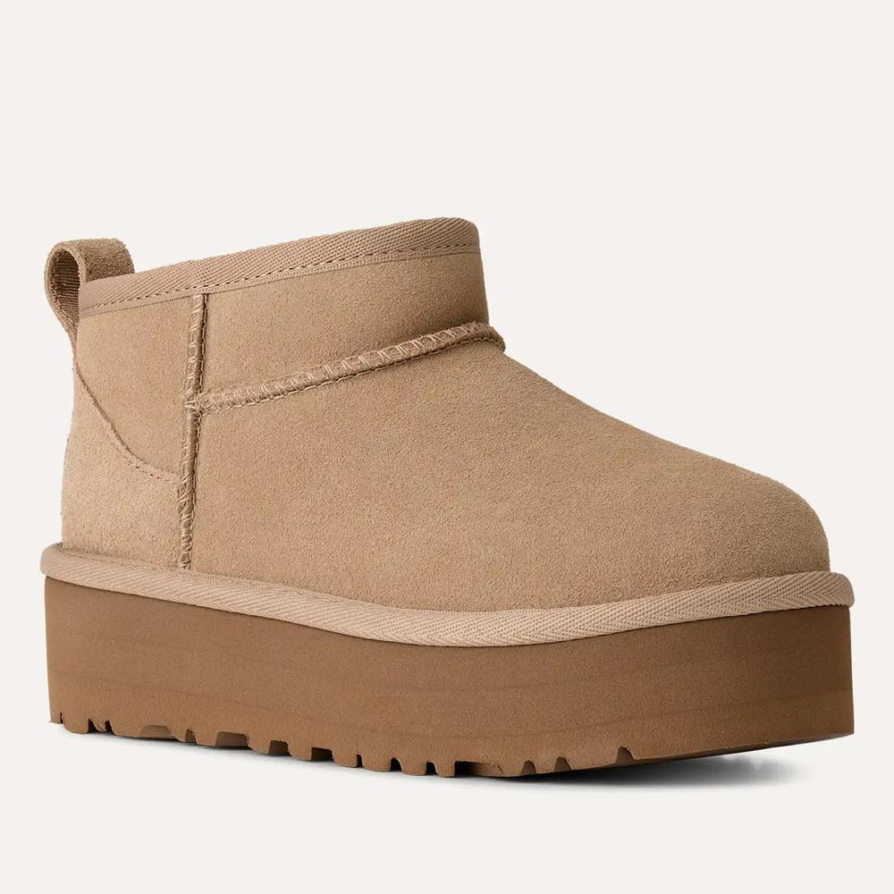 Buty dziecięce Ugg Classic Ultra Mini Platform 1157791K-SAN - beżowe