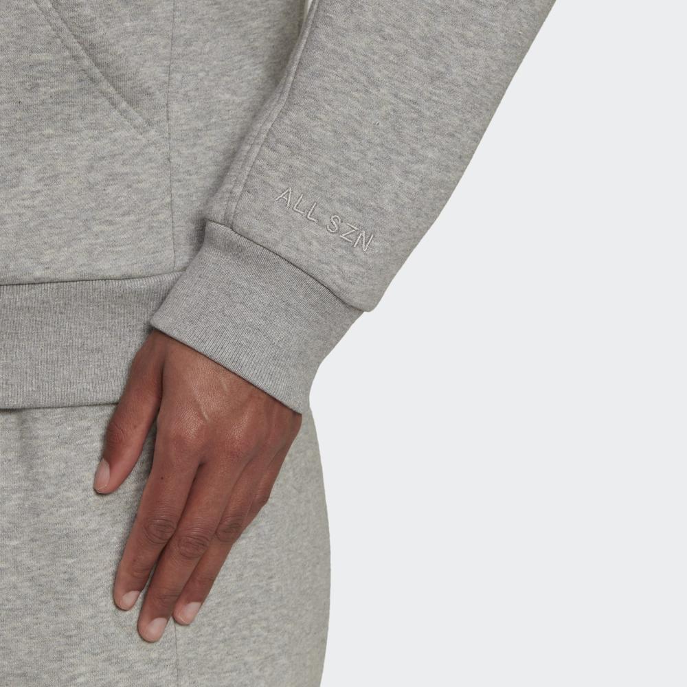 Bluza adidas All SZN Fleece Full-Zip Hoodie HJ8010  - szara