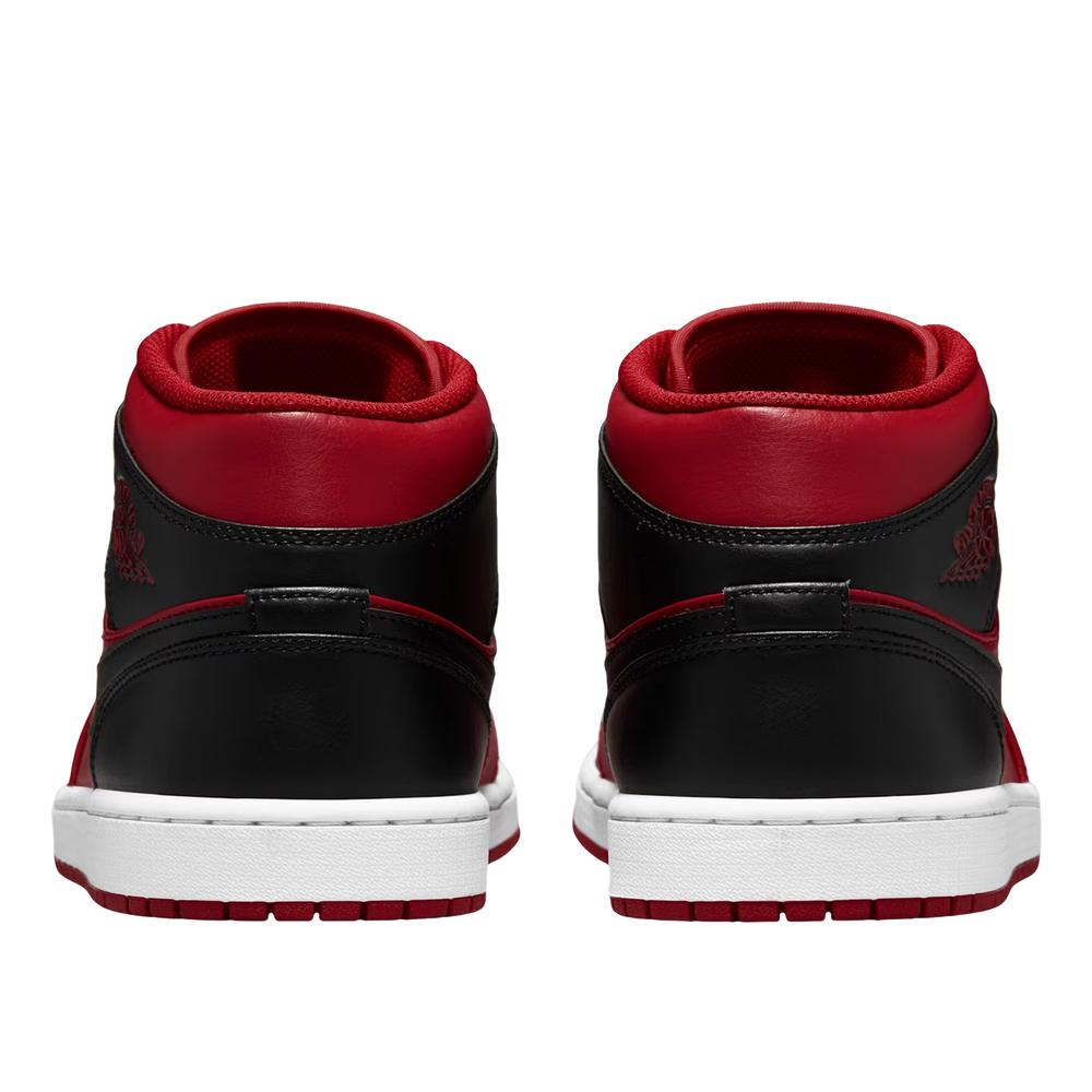 Buty męskie Air Jordan 1 MID 554724-660 - czerwono-czarne