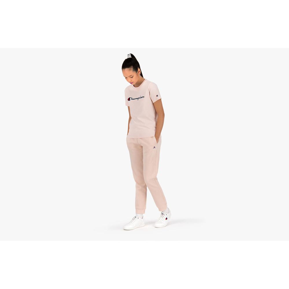 Koszulka Champion Organic Cotton Script Logo 114472-PS075 - różowa