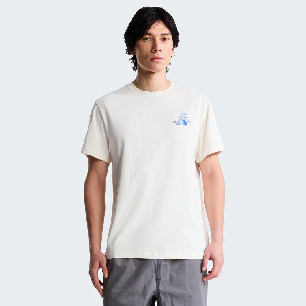 Koszulka męska The North Face Mountain Celebration 0A8G9ZQLI1 - biała