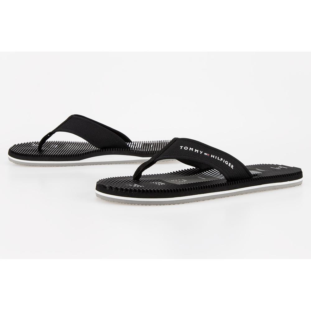 Japonki Tommy Hilfiger Massage Footbed Beach Sandal FM0FM03979-BDS - czarne