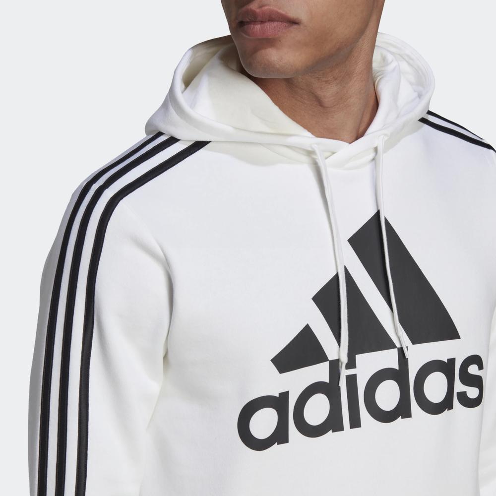 Bluza adidas Essentials Fleece 3-Stripes Logo Hoodie HL2238 - biała