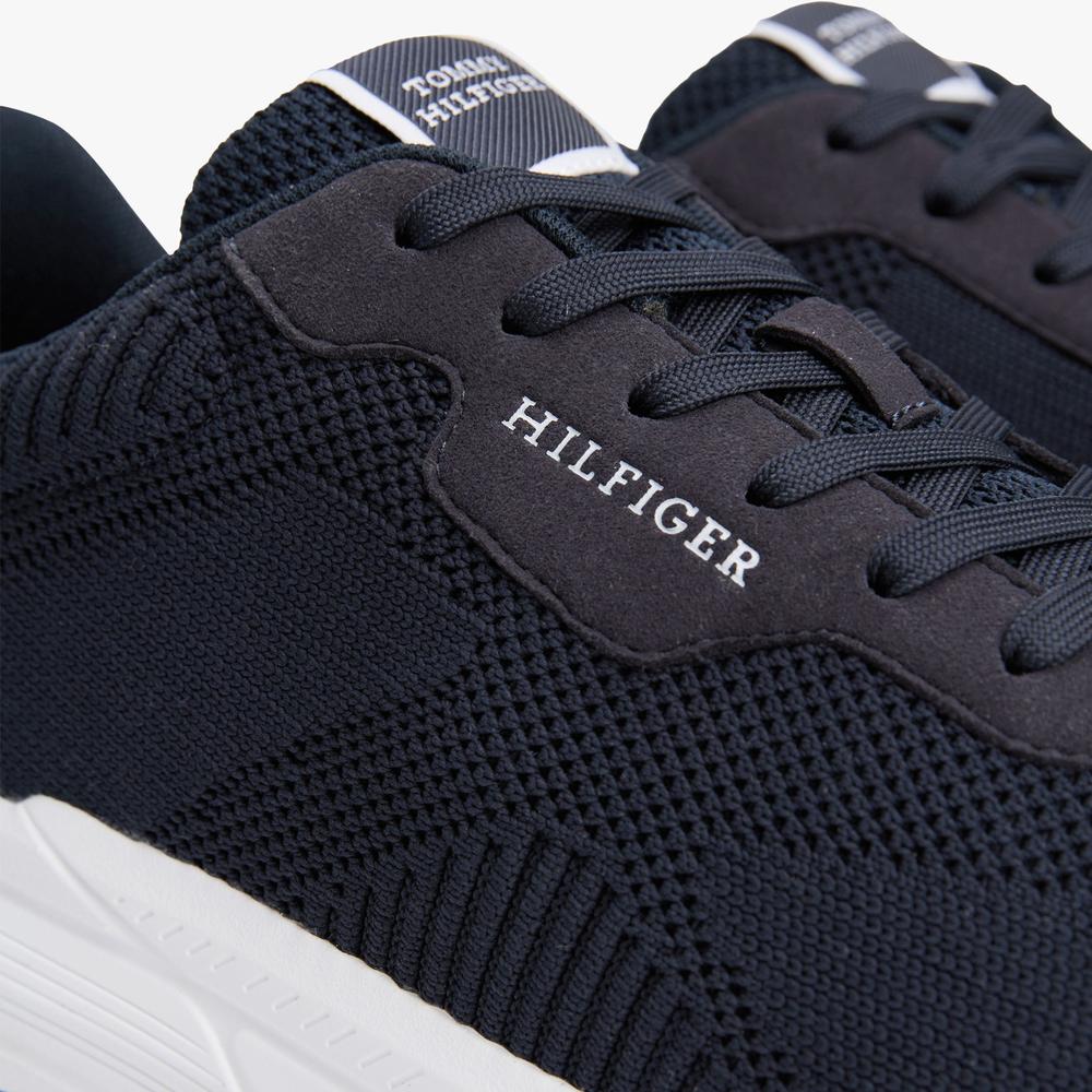 Buty Tommy Hilfiger Lightweight RWB Knit FM0FM05423-DW5 - granatowe
