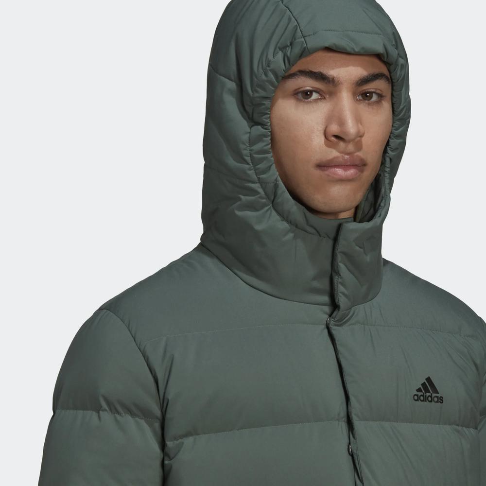 Kurtka adidas Helionic Hooded Down HG8749 - zielona