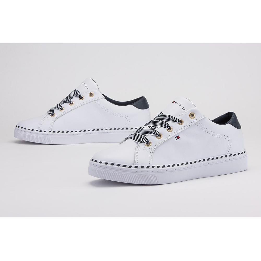 TOMMY HILFIGER NAUTICAL LACE UP SNEAKER > FW0FW04689-YBS