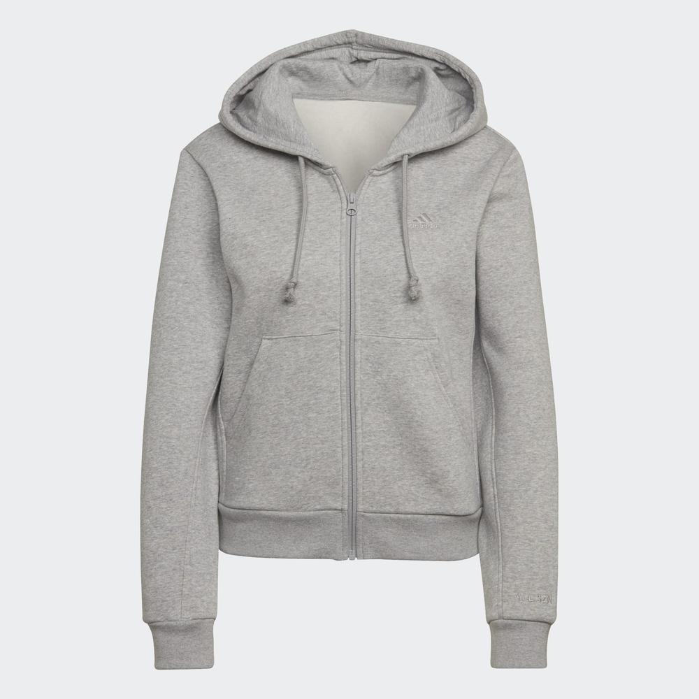 Bluza adidas All SZN Fleece Full-Zip Hoodie HJ8010  - szara