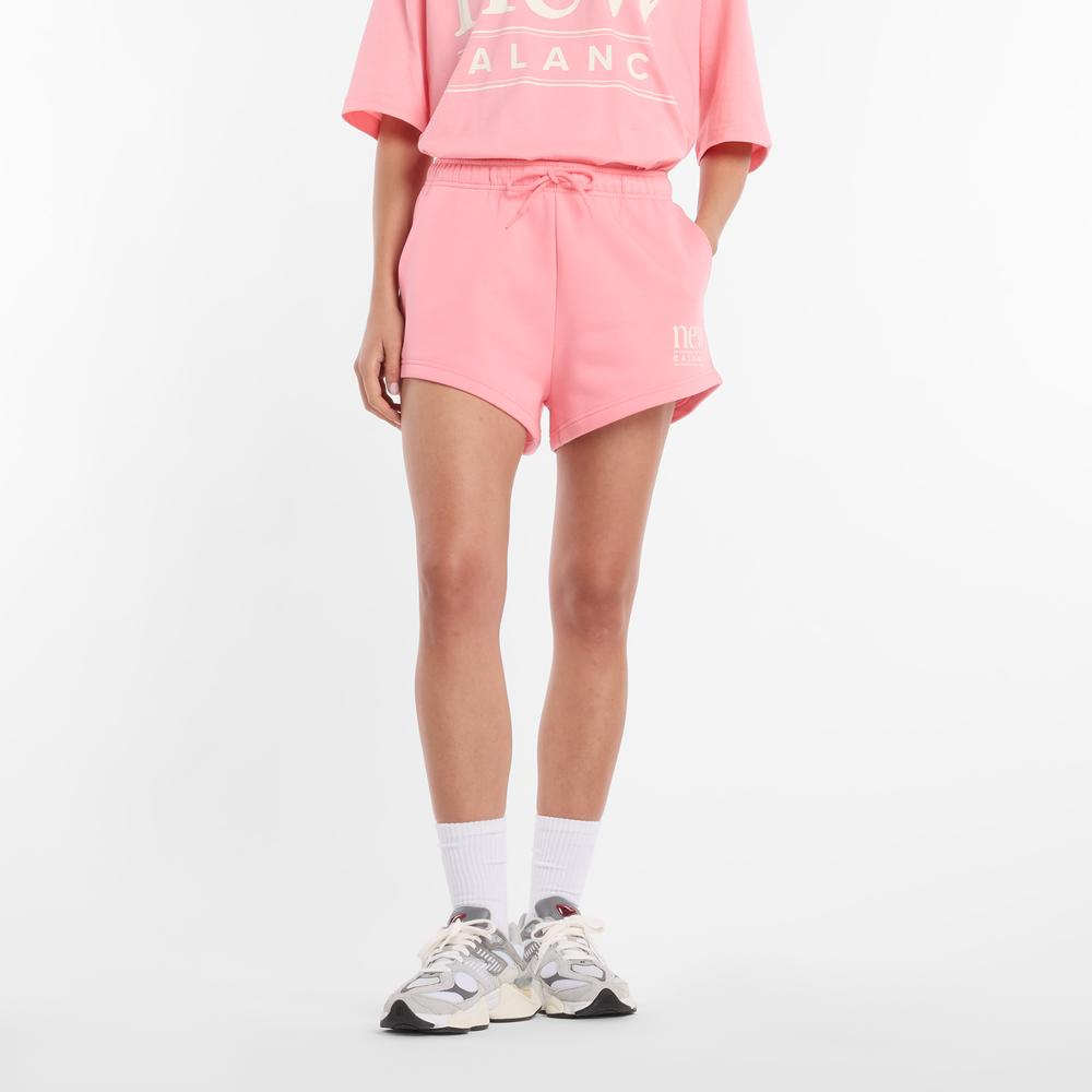 Spodenki damskie New Balance WB61Y80AAA6 - różowe