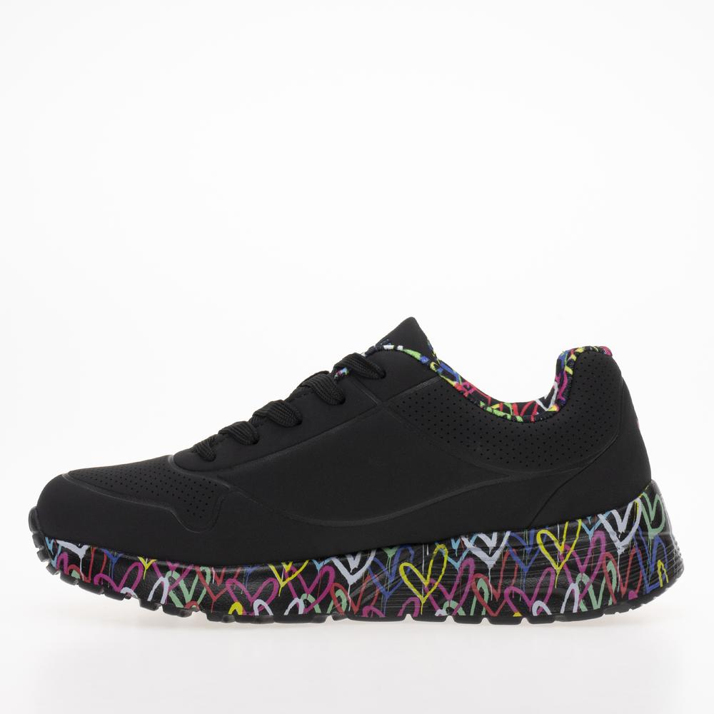 Buty Skechers Uno Lite Lovely Luv 314976LBKMT - czarne