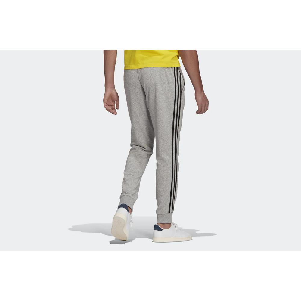 Spodnie adidas Essentials French Terry Tapered Cuff 3-Stripes Pants GK8889 - szare