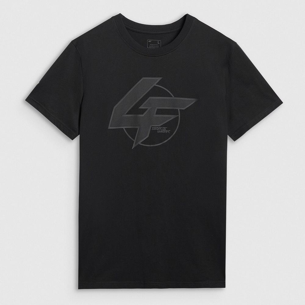 Koszulka męska 4F WAW25TTSHM313320S - czarna