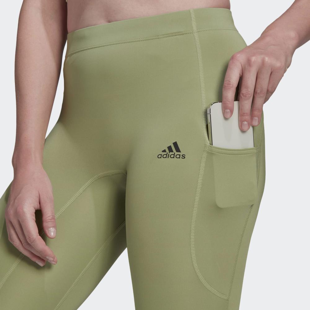 Legginsy adidas Fastimpact Running 7/8 HD7056 - zielone
