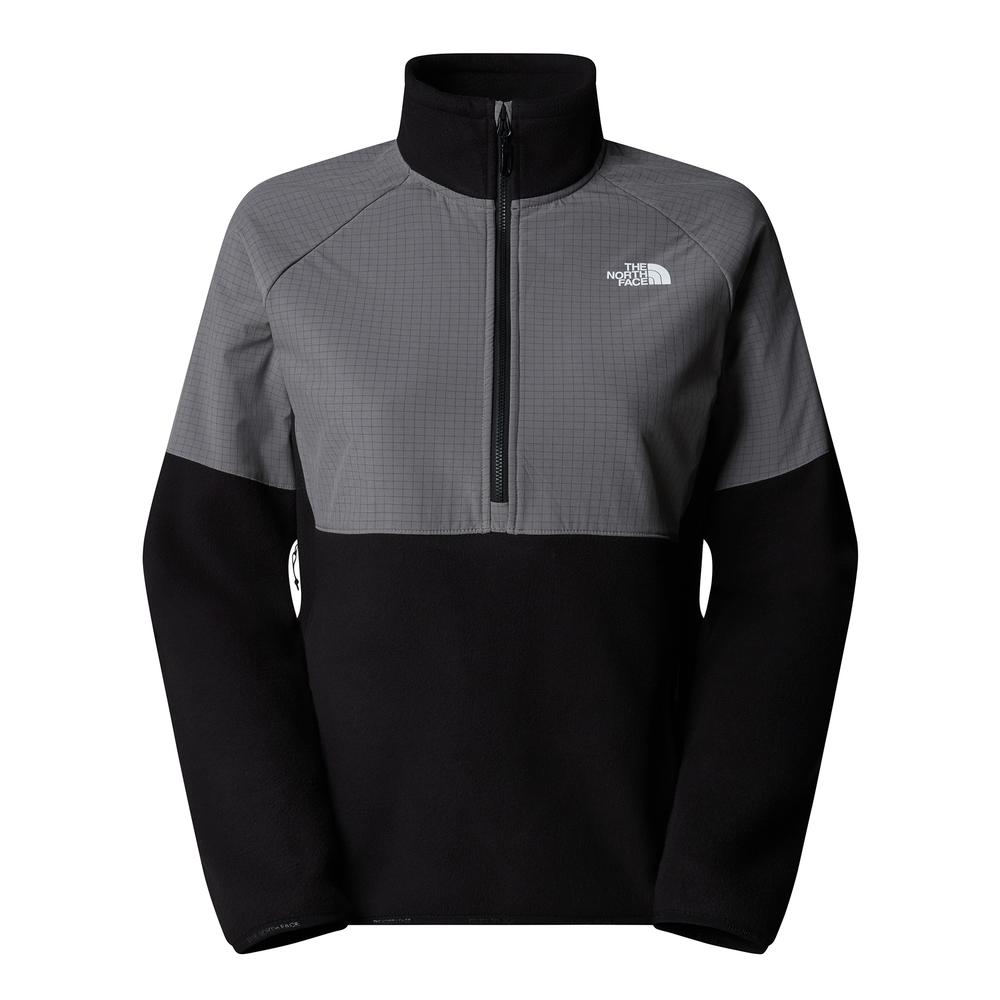 Bluza damska The North Face Glacier 1/2 Zip Fleece 0A89JBAFI1 - czarno-szara