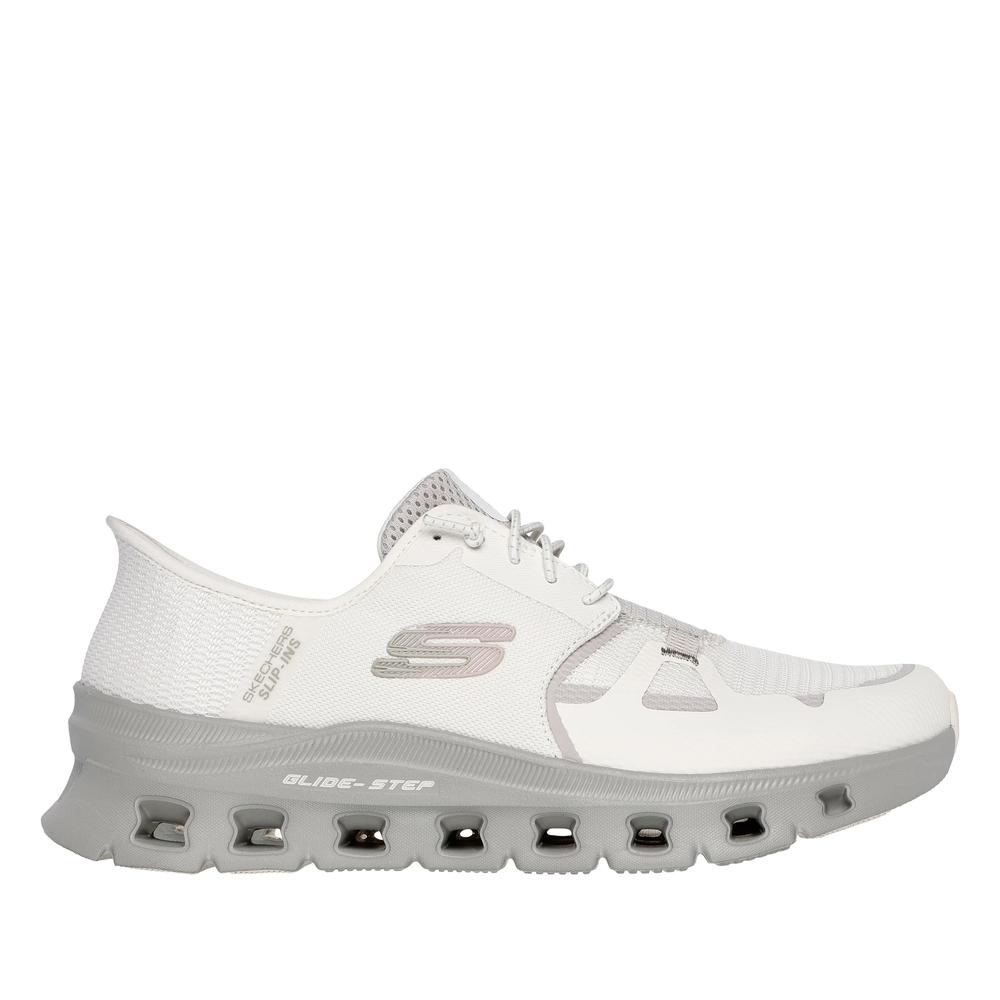 Buty męskie Skechers Slip-ins: Glide-Step Pro 232930NAT - białe