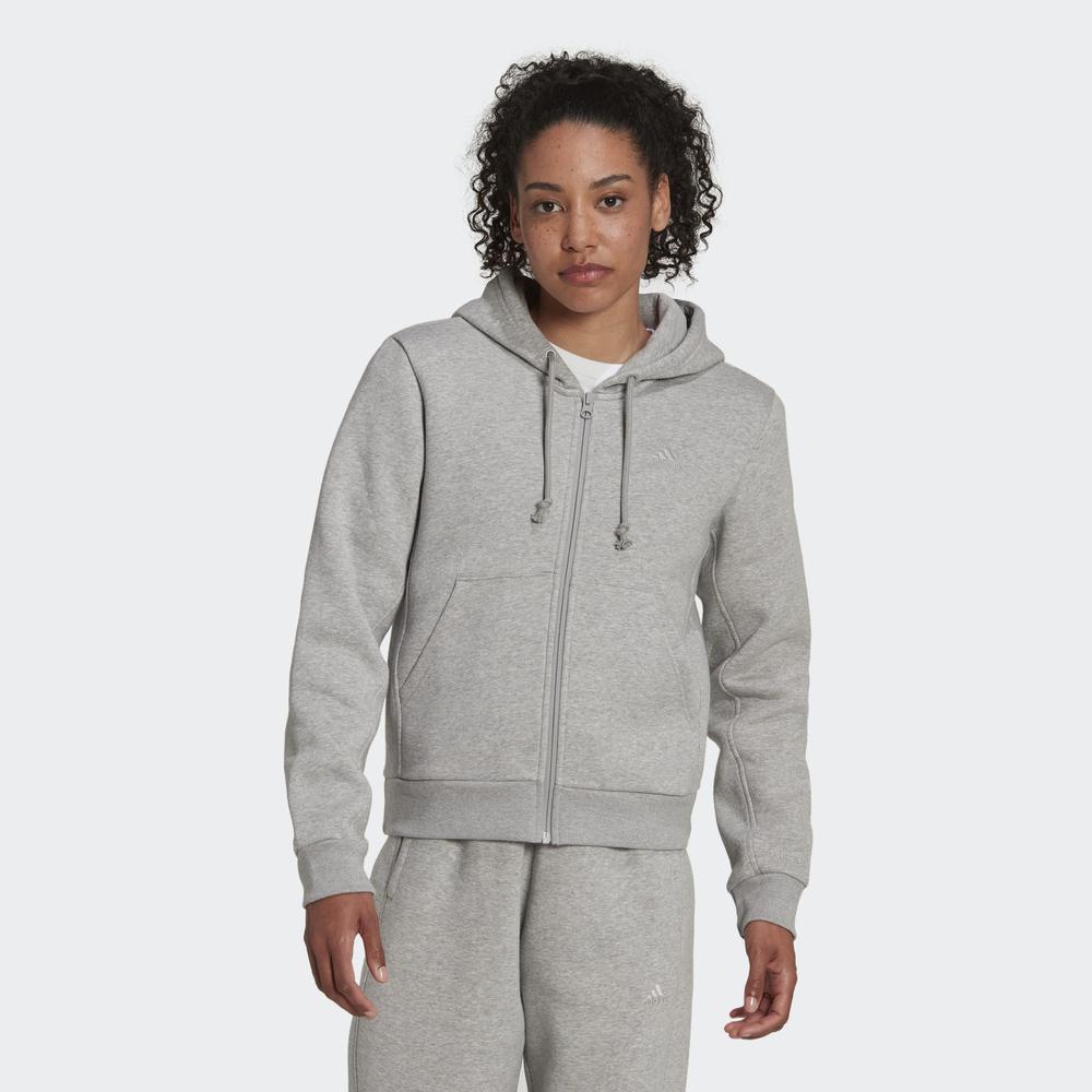 Bluza adidas All SZN Fleece Full-Zip Hoodie HJ8010  - szara