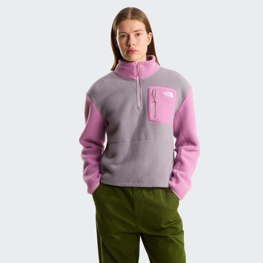 Kurtka damska The North Face 1/4 Yumiori 0A8E89M5O1 - różowo-szara