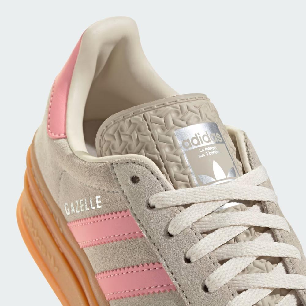 Buty młodzieżowe adidas Originals Gazelle Bold J JQ7409 - beżowe