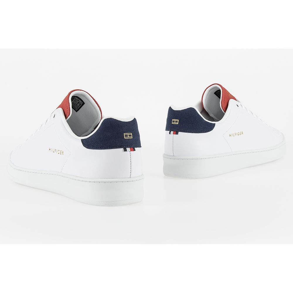 Buty Tommy Hilfiger Retro Court Clean Cupsole FM0FM04004-YBR - białe