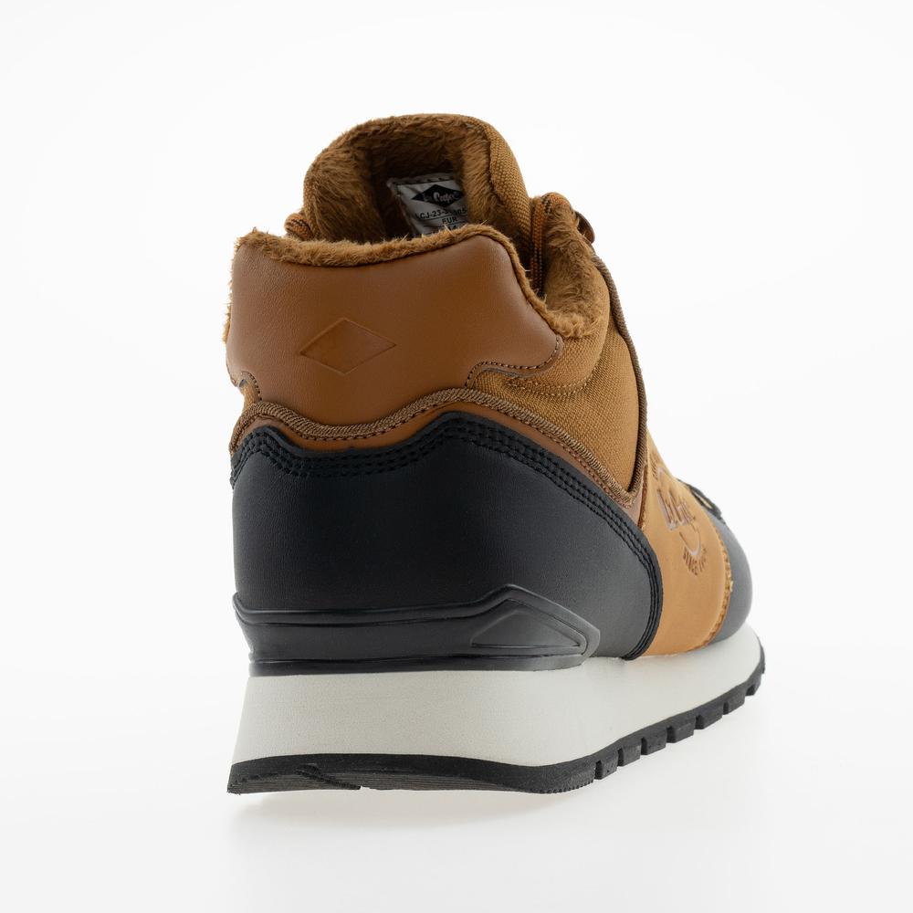 Buty męskie Lee Cooper LCJ-23-31-3058M - brązowe
