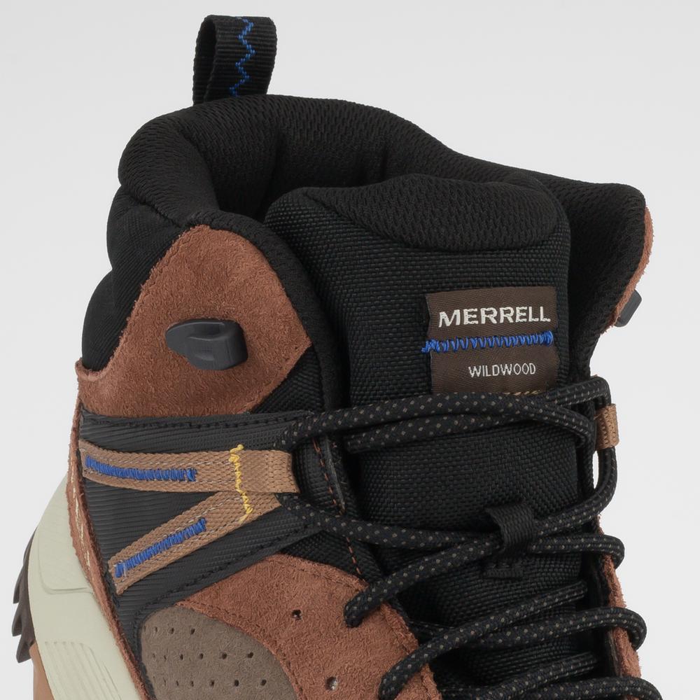 Buty Merrell Wildwood Sneaker Boot Mid WP J067299 - brązowe