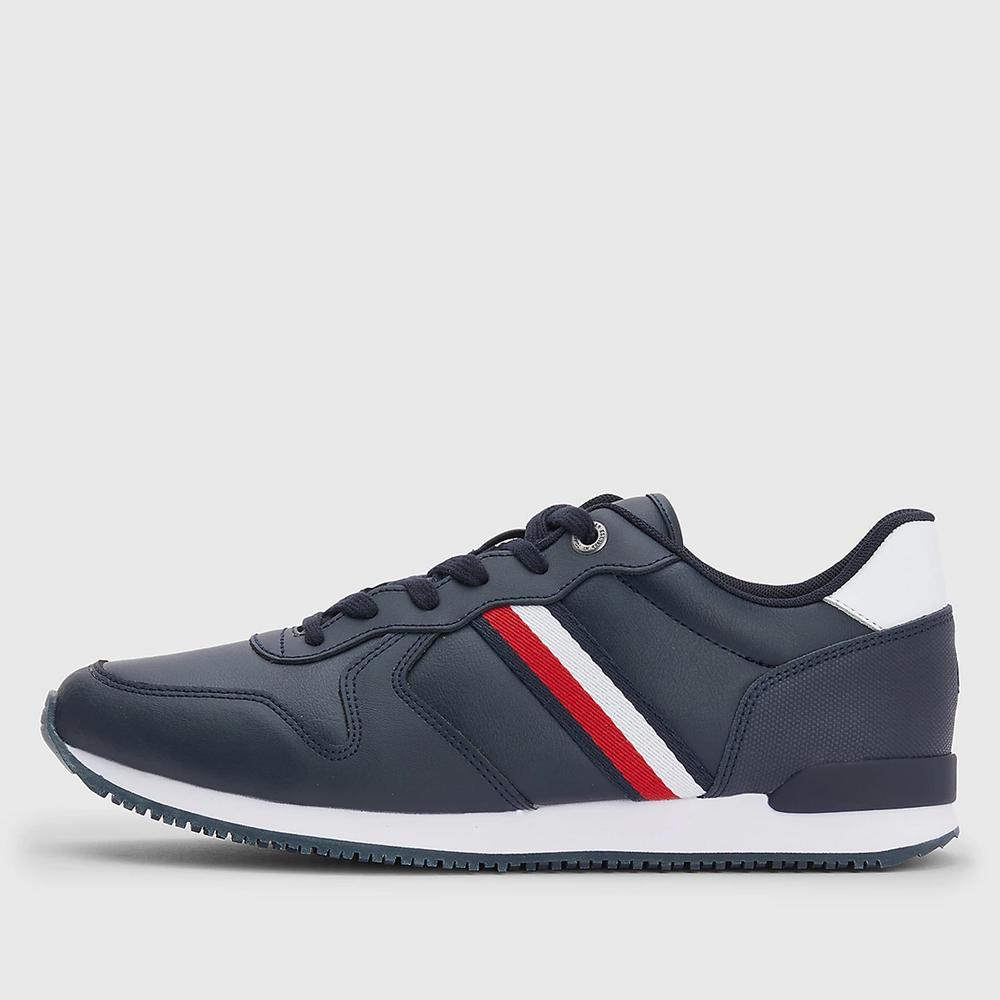 Buty Tommy Hilfiger Iconic Runner Leather FM0FM04281-DW5 - granatowe