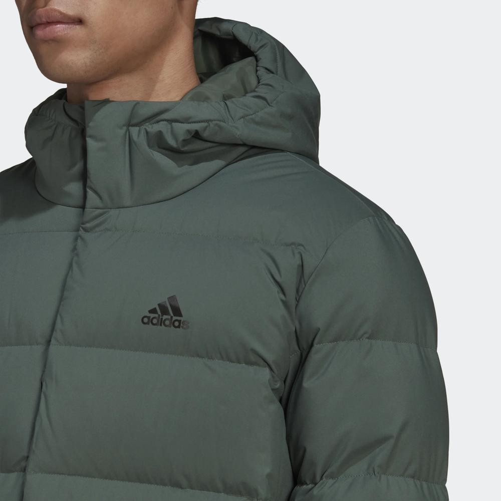 Kurtka adidas Helionic Hooded Down HG8749 - zielona