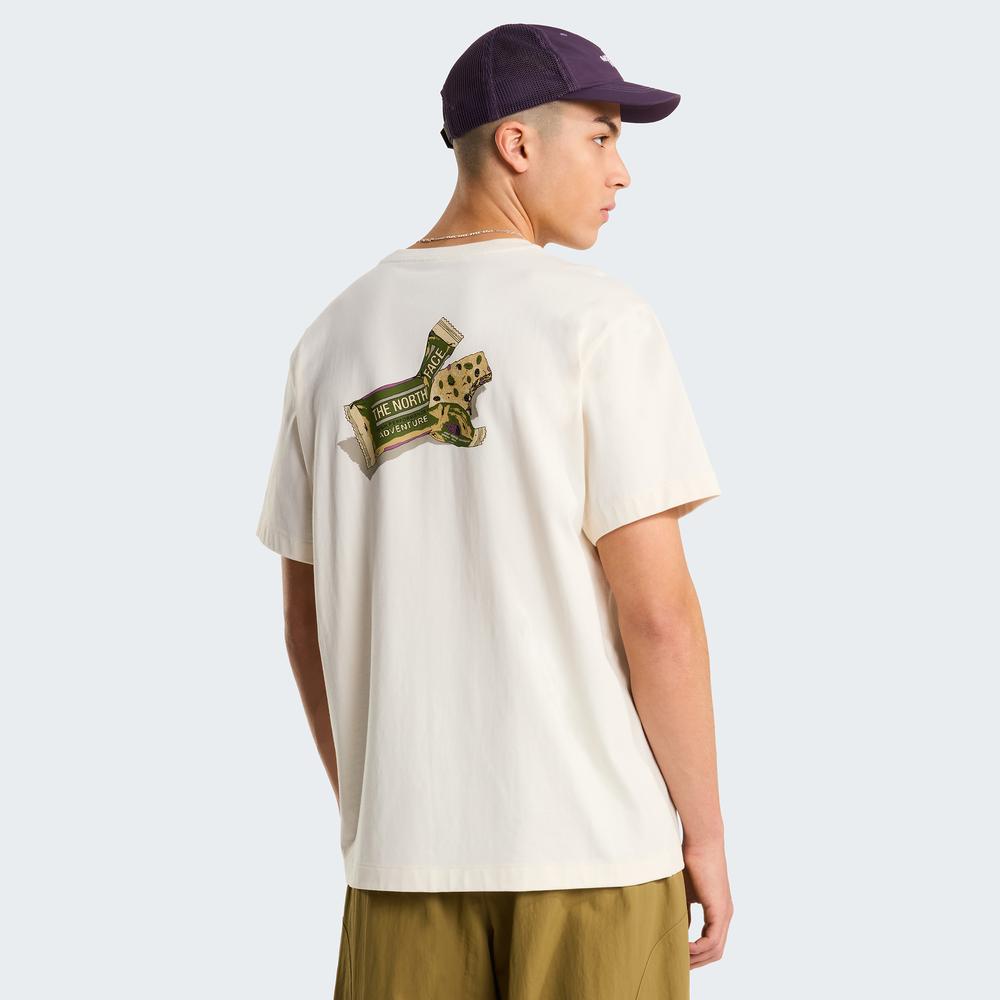 Koszulka męska The North Face Snack 0A8GB4QLI1 - beżowa