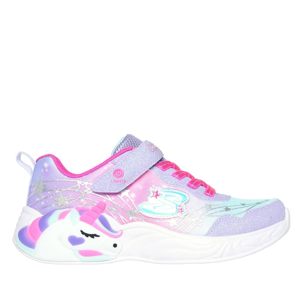 Buty Skechers S Lights Unicorn Dreams Wishful Magic 302299LLVHP - fioletowe
