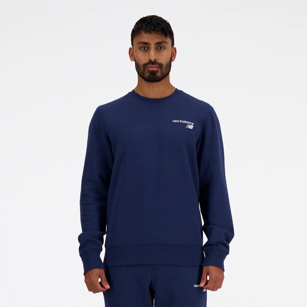 Bluza New Balance MT03911NNY - granatowa