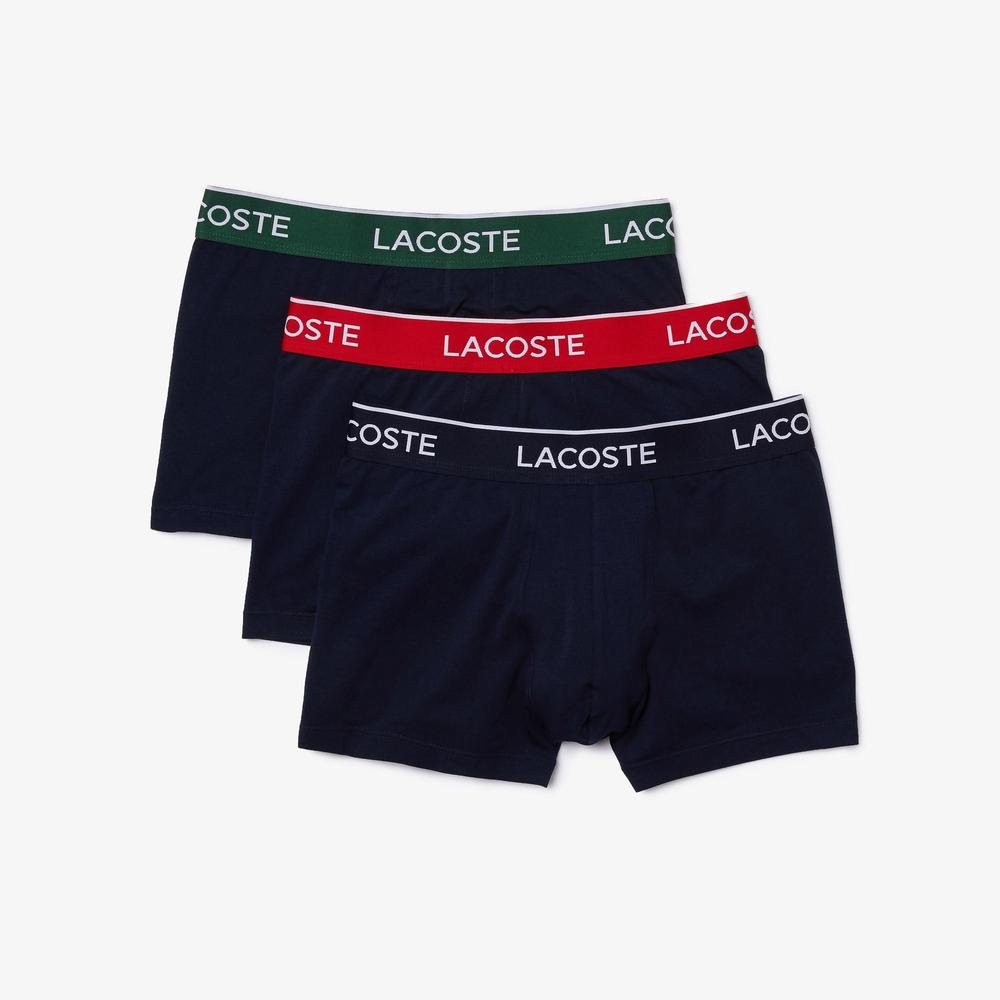 Bokserki Lacoste 3-Pack 5H3401-HY0 - granatowe