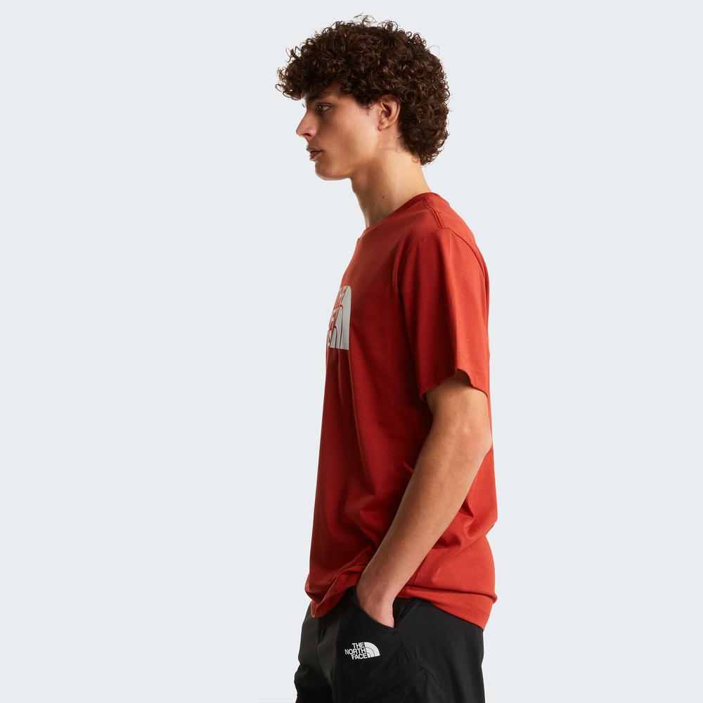 Koszulka męska The North Face Evolution Half Dome 0A8B6JG6I1 - czerwona