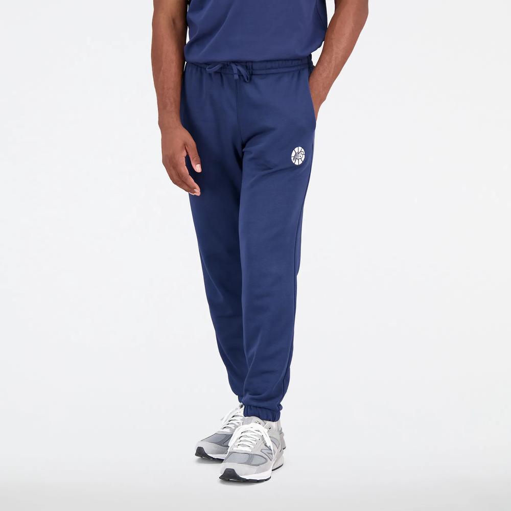 Spodnie New Balance MP23580NNY - granatowe