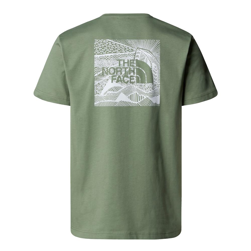 Koszulka męska The North Face NSE Box Celebration 0A87NVBO91 - zielona