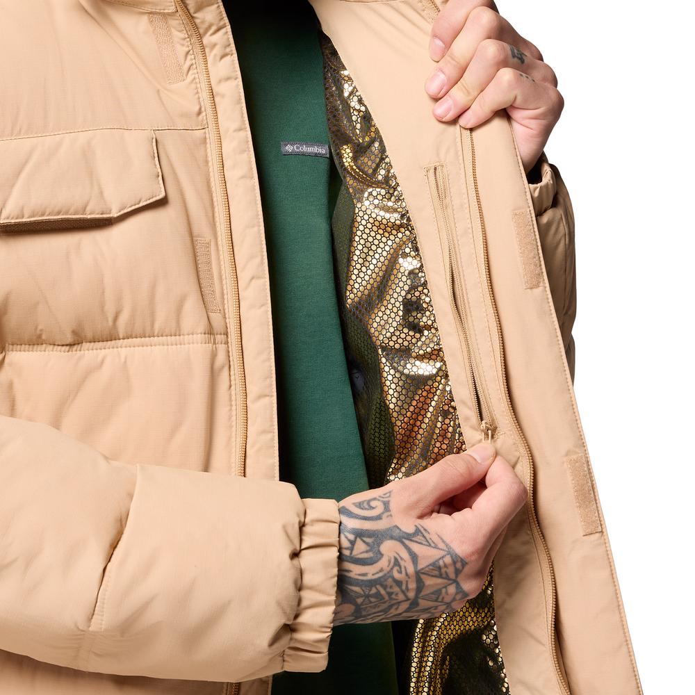Kurtka męska Columbia Landroamer Hooded Puffer 2088081262 - beżowa