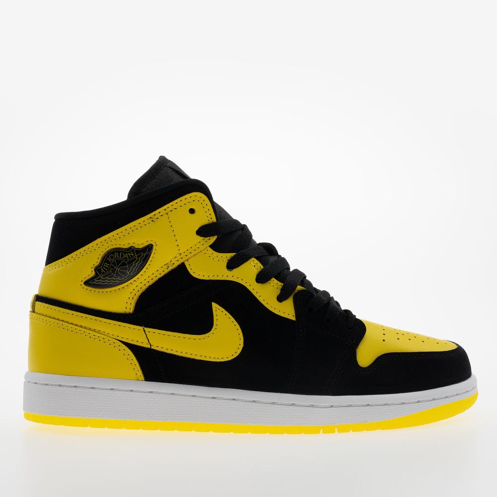 Buty męskie Air Jordan 1 Mid SE HJ6654-071 - żółto-czarne