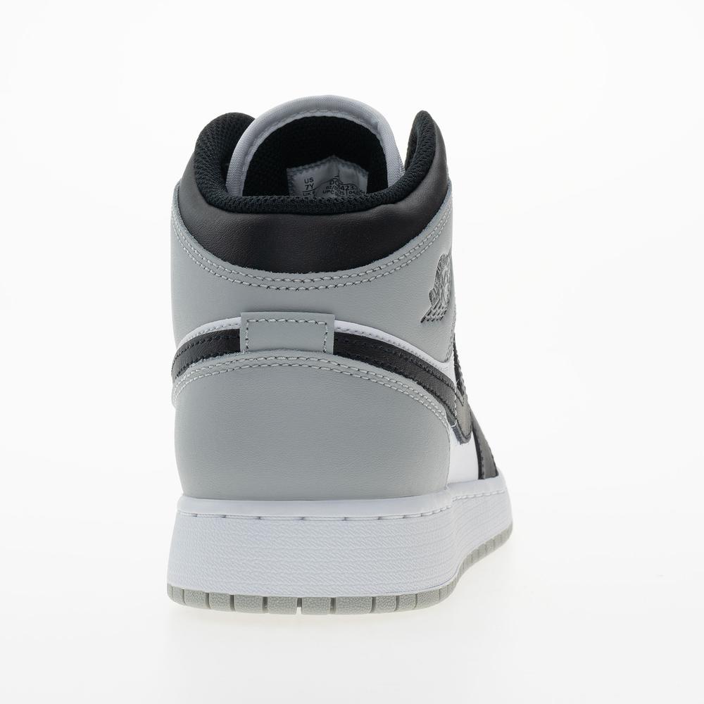 Buty młodzieżowe Nike Air Jordan 1 Mid DQ8423-101 - biało-czarne