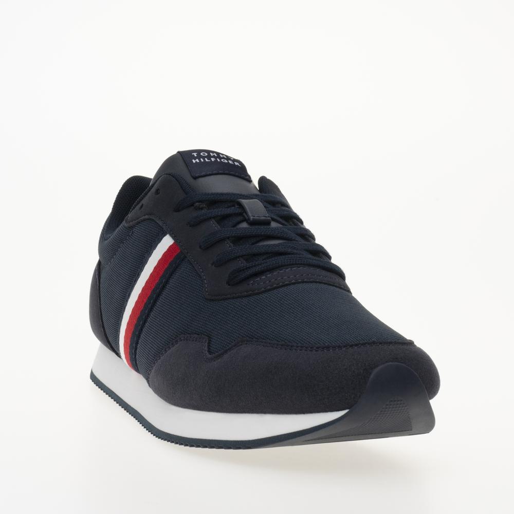 Buty Tommy Hilfiger LO Runner Mix FM0FM04958-DW5 - granatowe