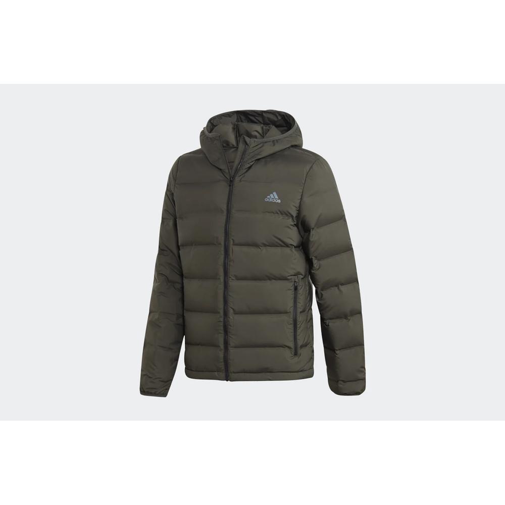 ADIDAS HELIONIC HOODED DOWN JACKET > DZ1427