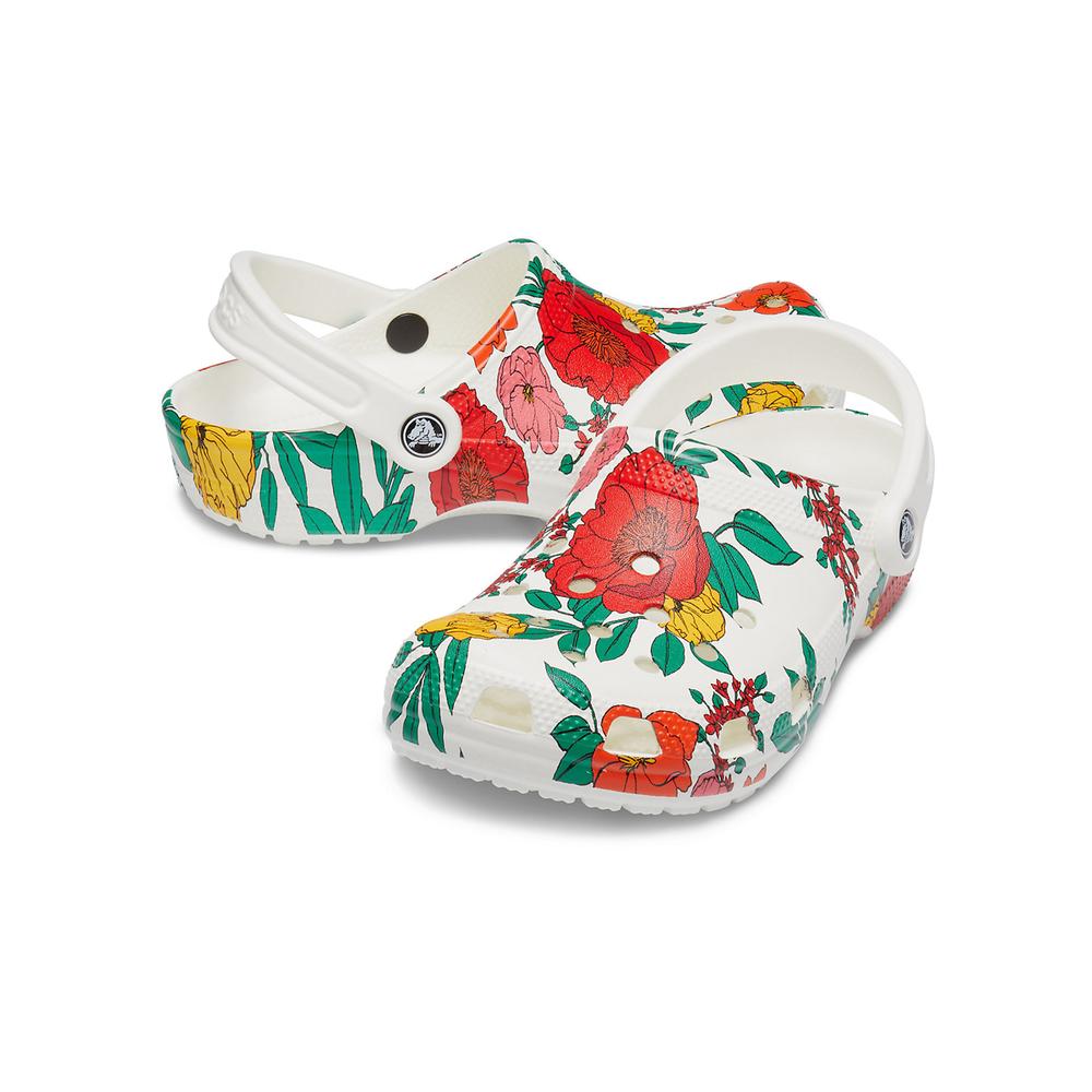 CROCS CLASSIC PRINTED FLORAL CLOG > 206376-10D