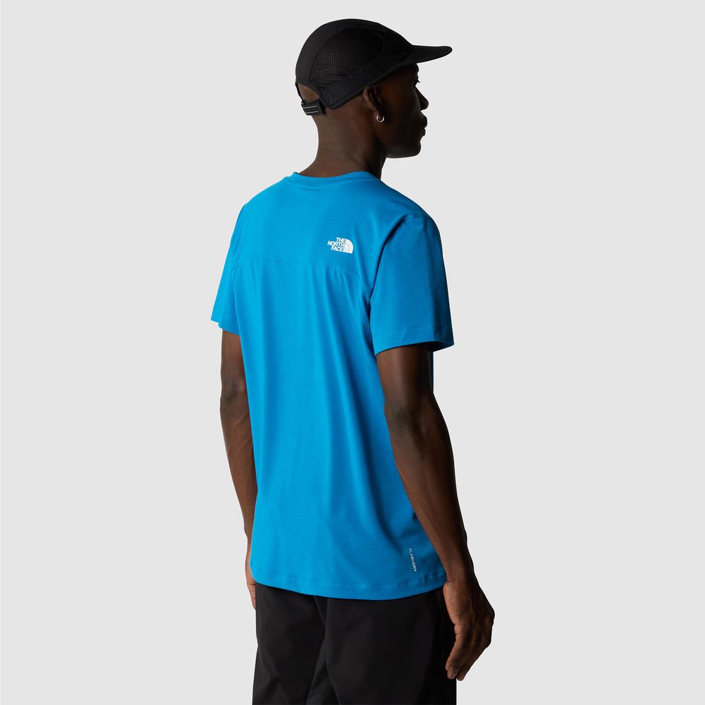 Koszulka The North Face Lightning Alpine 0A87H7RI31 - niebieska