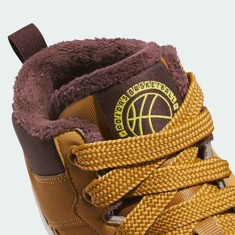 Buty męskie adidas Sportswear Rapid Court Mid Winterized JR0171 - brązowe