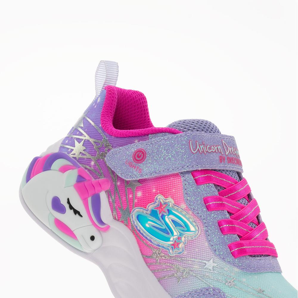 Buty Skechers S Lights Unicorn Dreams Wishful Magic 302299LLVHP - fioletowe