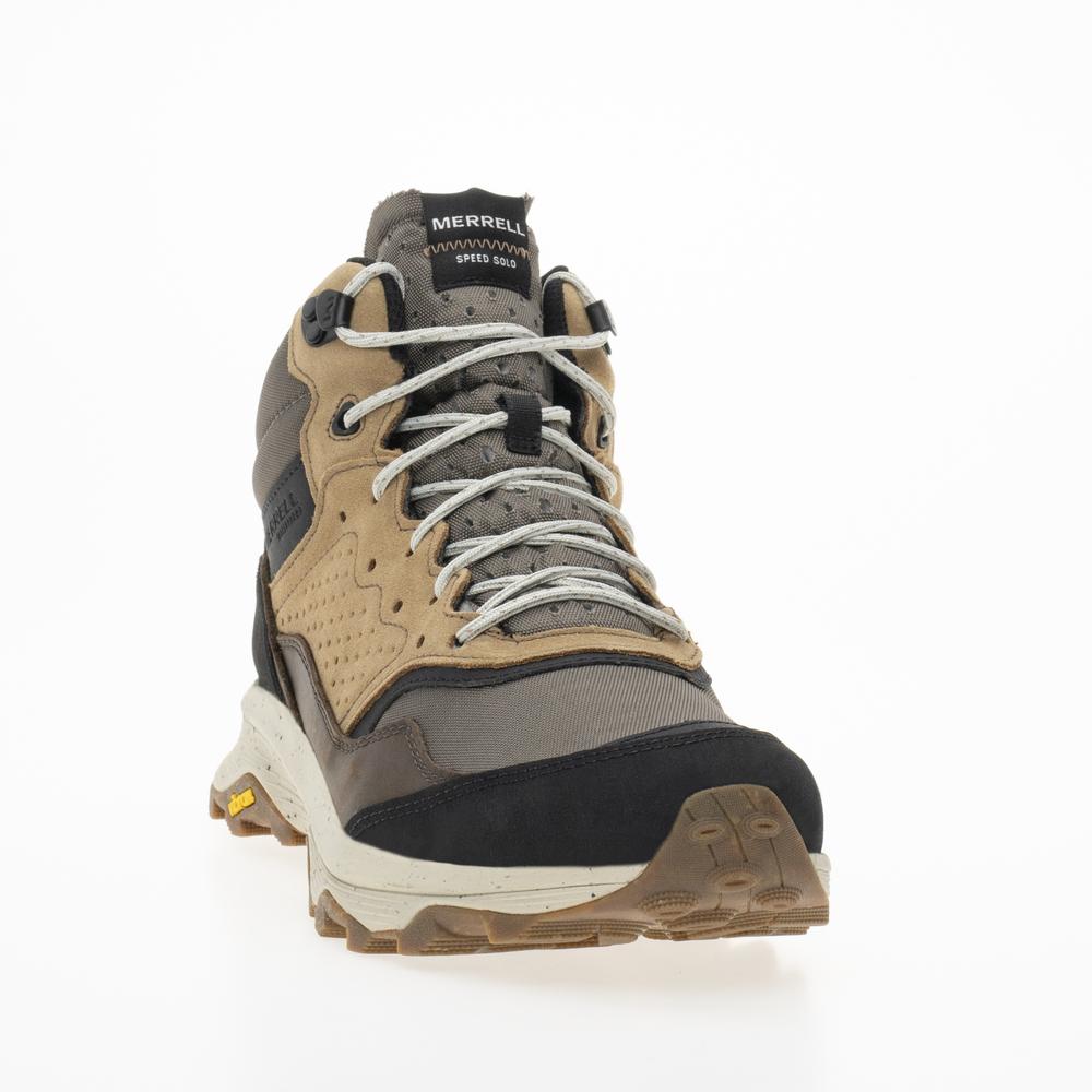 Buty Merrell Speed Solo Mid WP J004533 - brązowe