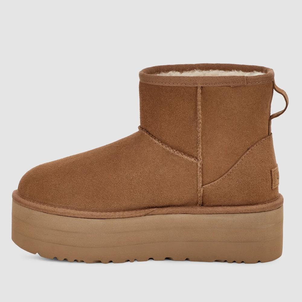 Buty damskie UGG Classic Mini Platform 1134991-CHE - brązowe
