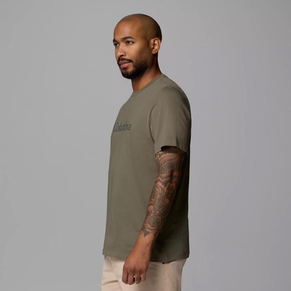 Koszulka męska Columbia CSC Basic Logo 2155001397 - zielona