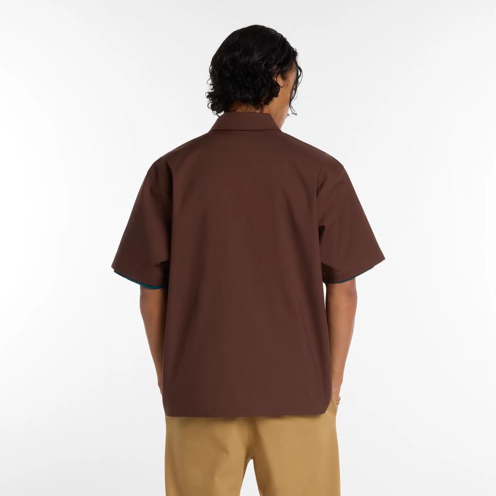 Koszula męska New Balance Numeric MT61J0V9ABJ - brązowa