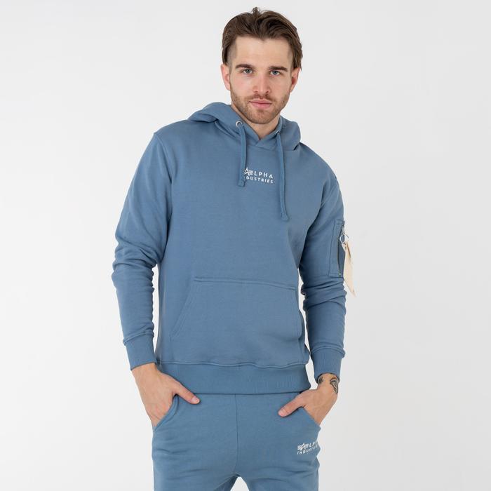 Bavlněná Mikina Alpha Industries Organics EMB Hoody, Barva Béžová