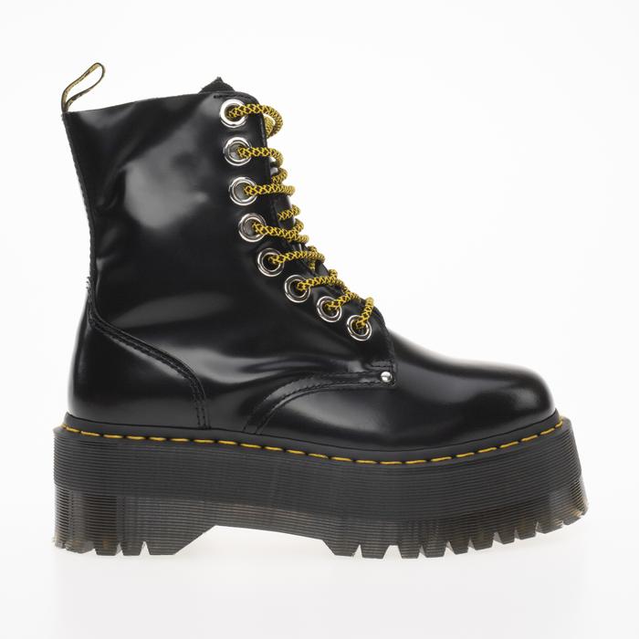 BRUNT DADANブラック Buty Dr. Martens ANISTONE LO Dark Brown Burnished Waxy Pull